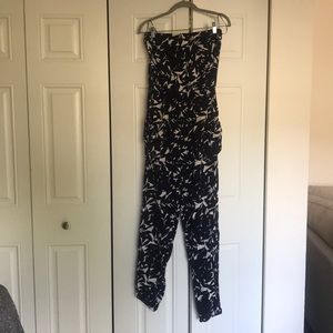 ROXY jumpsuit navy and white